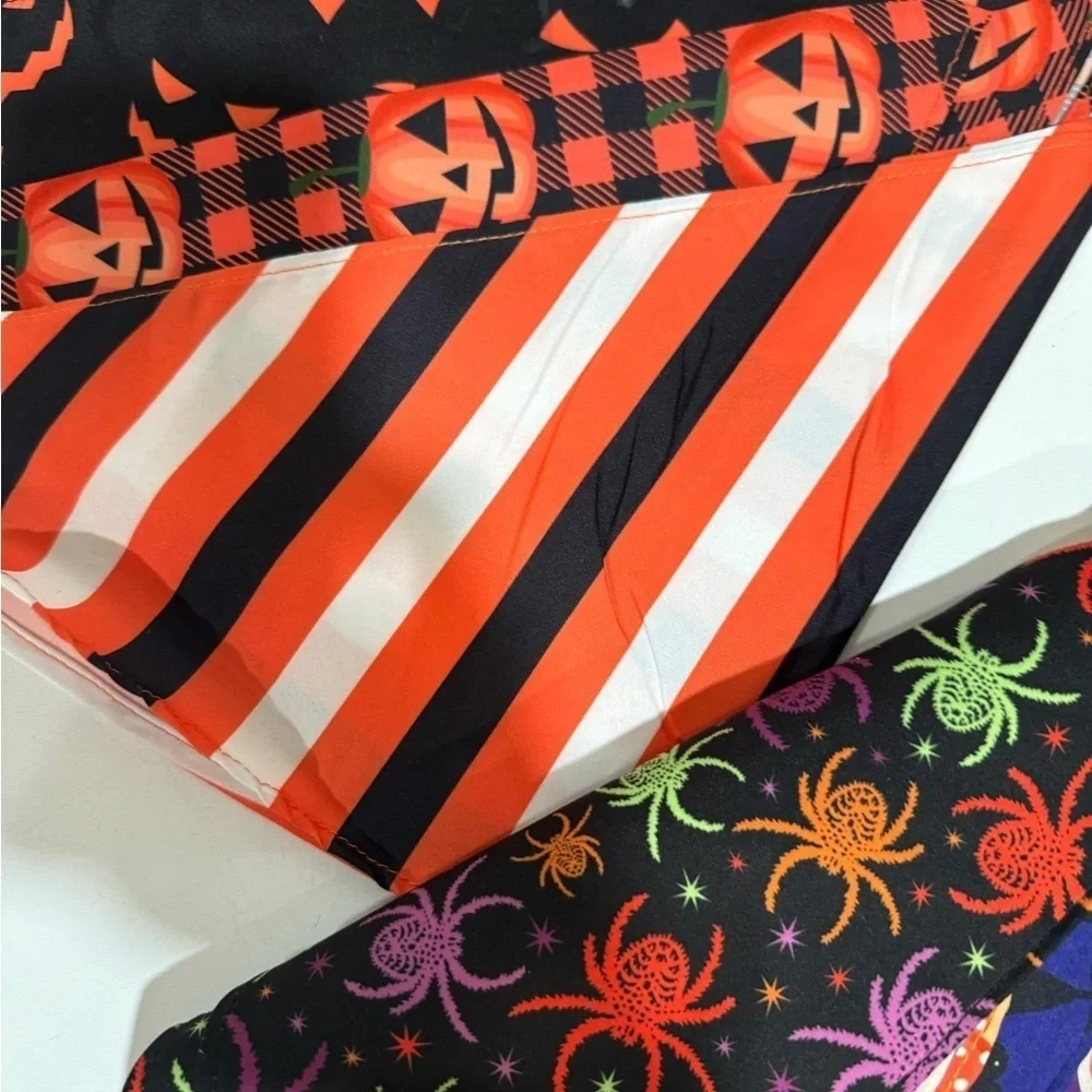 SANWUTA  Halloween Dog triangle Bandanas set of 10 Halloween print size XL